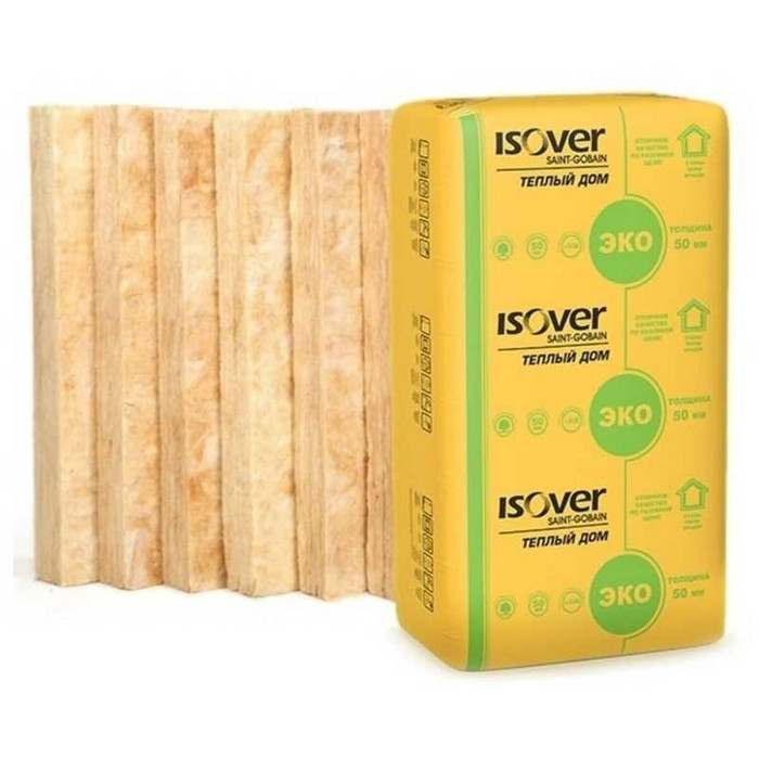 Утеплитель Isover Изовер Тёплый Дом Плита 50х610х1170 в Горячем ключе